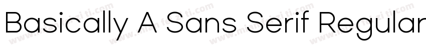 Basically A Sans Serif Regular字体转换